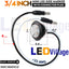 50 Pzas Luces Botón Lateral 3/4" 3 LED Ámbar Conector