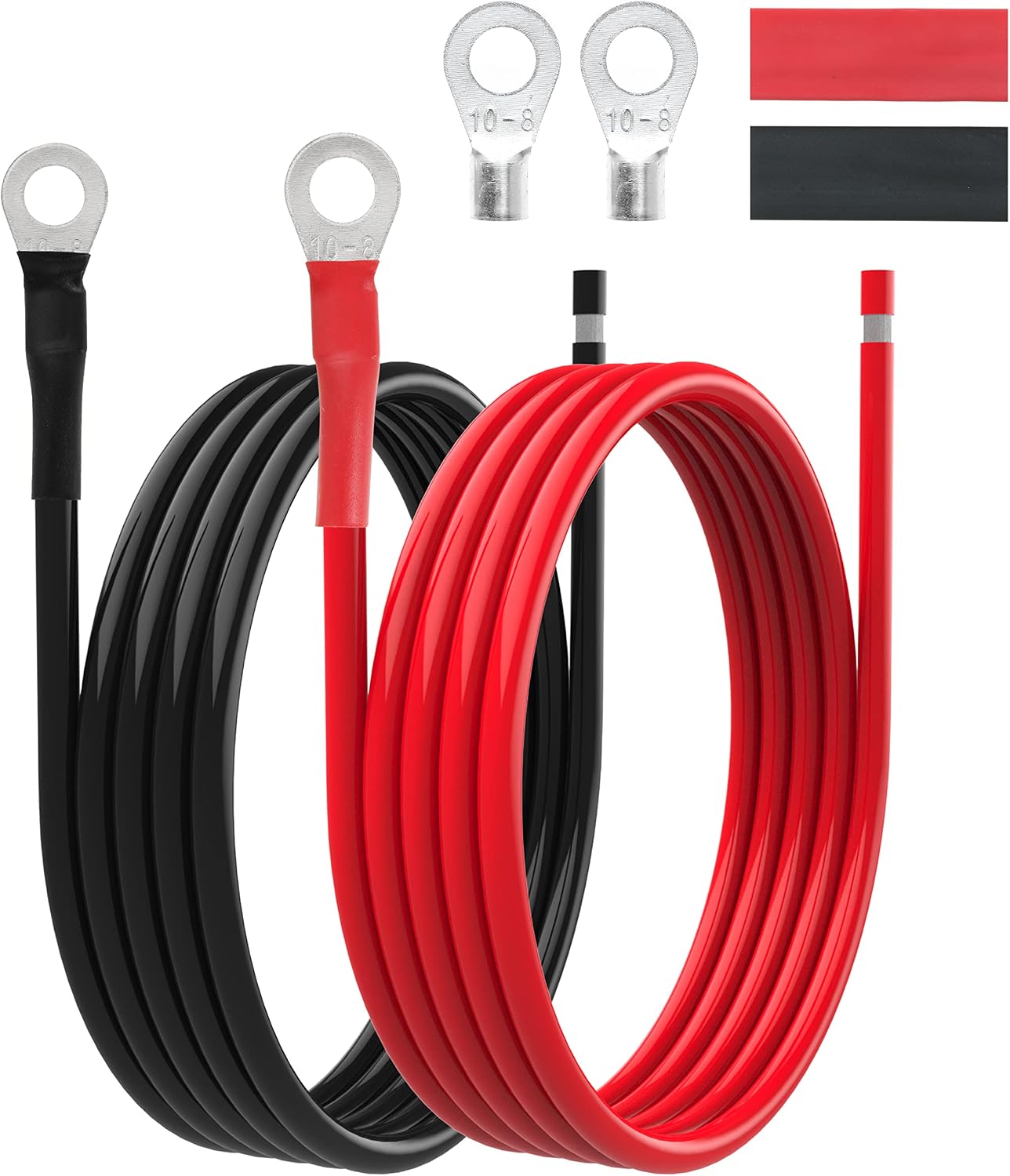 Cable batería 8 AWG con lengüetas 5/16" para panel solar
