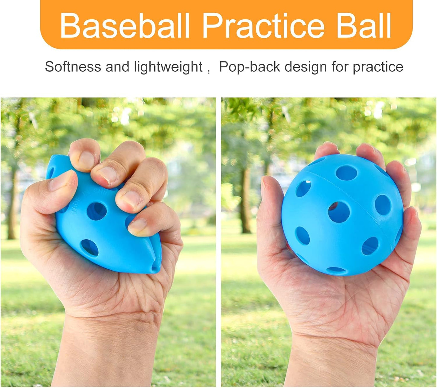 Pack 18/36 Pelotas Béisbol Plástico Entrenamiento