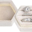 Caja terciopelo anillos 3 ranuras boda recuerdo