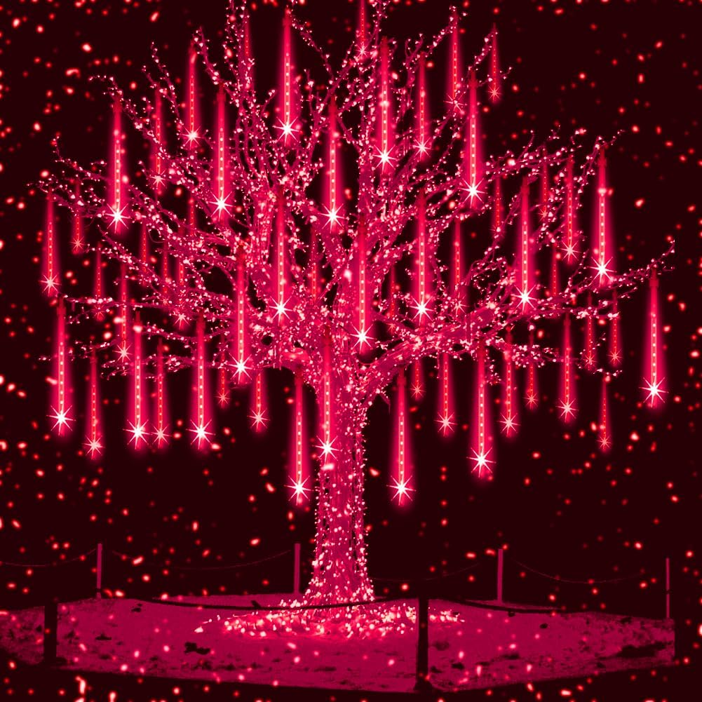 Luces exteriores Halloween Navidad 8 tubos témpanos nieve