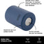 Enfriador latas acero inox doble pared 12oz azul