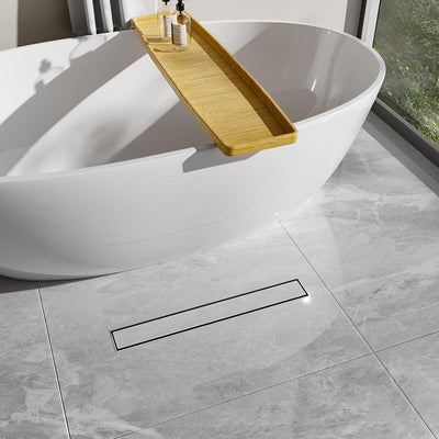 Drenaje ducha lineal 24pulg acero inox SUS304 níquel