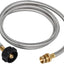 Manguera adaptador propano acero inox 4ft para parrilla Buddy