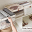 Cesta almacenamiento armario extra grande con ventana beige