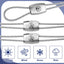 Conector electrico para alambrada 6mm acero galvanizado