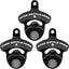 Abrebotellas magnético acero inox pared negro blanco set 3