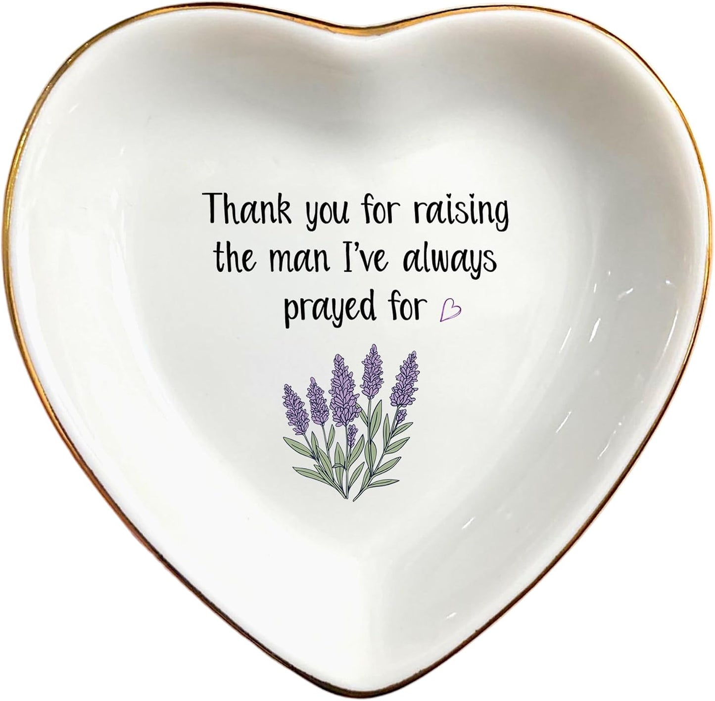 Bandeja corazón 'Thank You For Raising The Man' regalo
