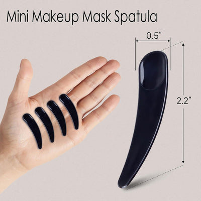 200 Espátulas Plástico Maquillaje Cuidado Facial Negro