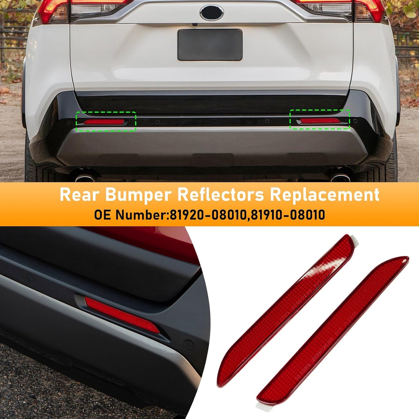 Reflector parachoques trasero Toyota RAV4 19-24