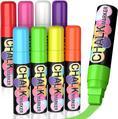 Marcadores tiza 8 colores punta gruesa para pizarras