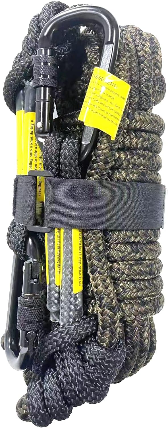 Cuerda seguridad caza 30ft con nudos prusik