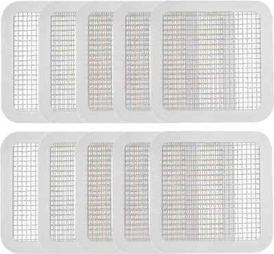 20 Parches autoadhesivos para malla de ventana gris 4x4pulg