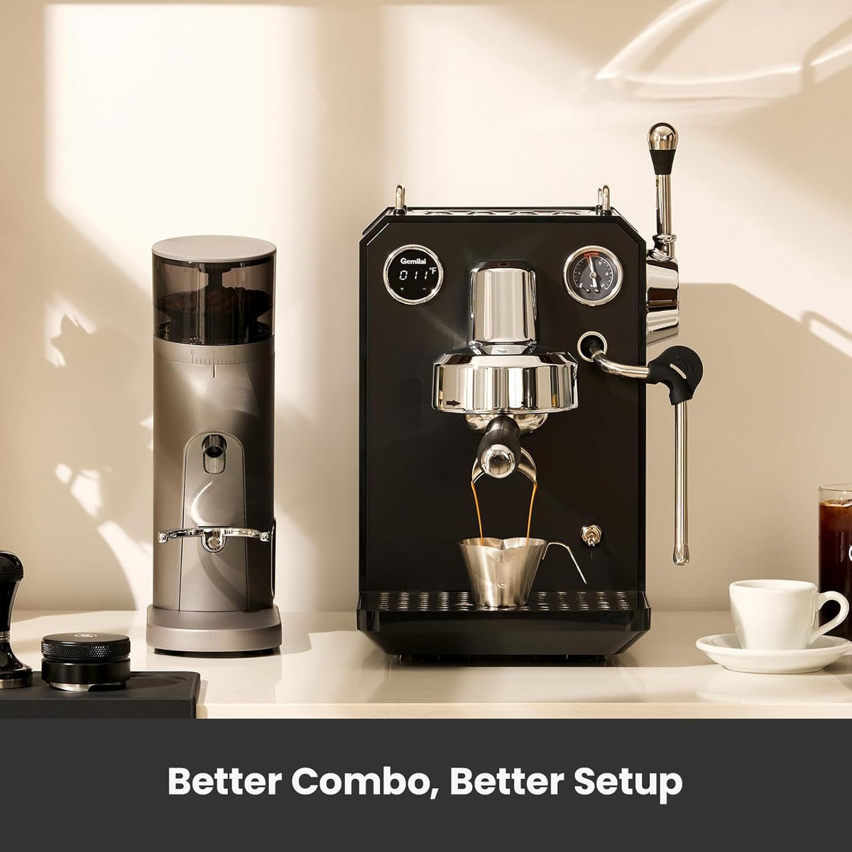 Máquina Espresso Hogar Cabezal Grupo 2.283pulg Acero Inox