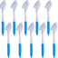 10 Cepillos Cocina Azules 11pulg Antiderrap Cerdas Rígidas