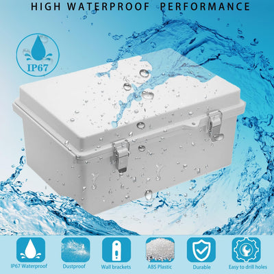 Caja eléctrica impermeable IP67 plástico ABS con soporte