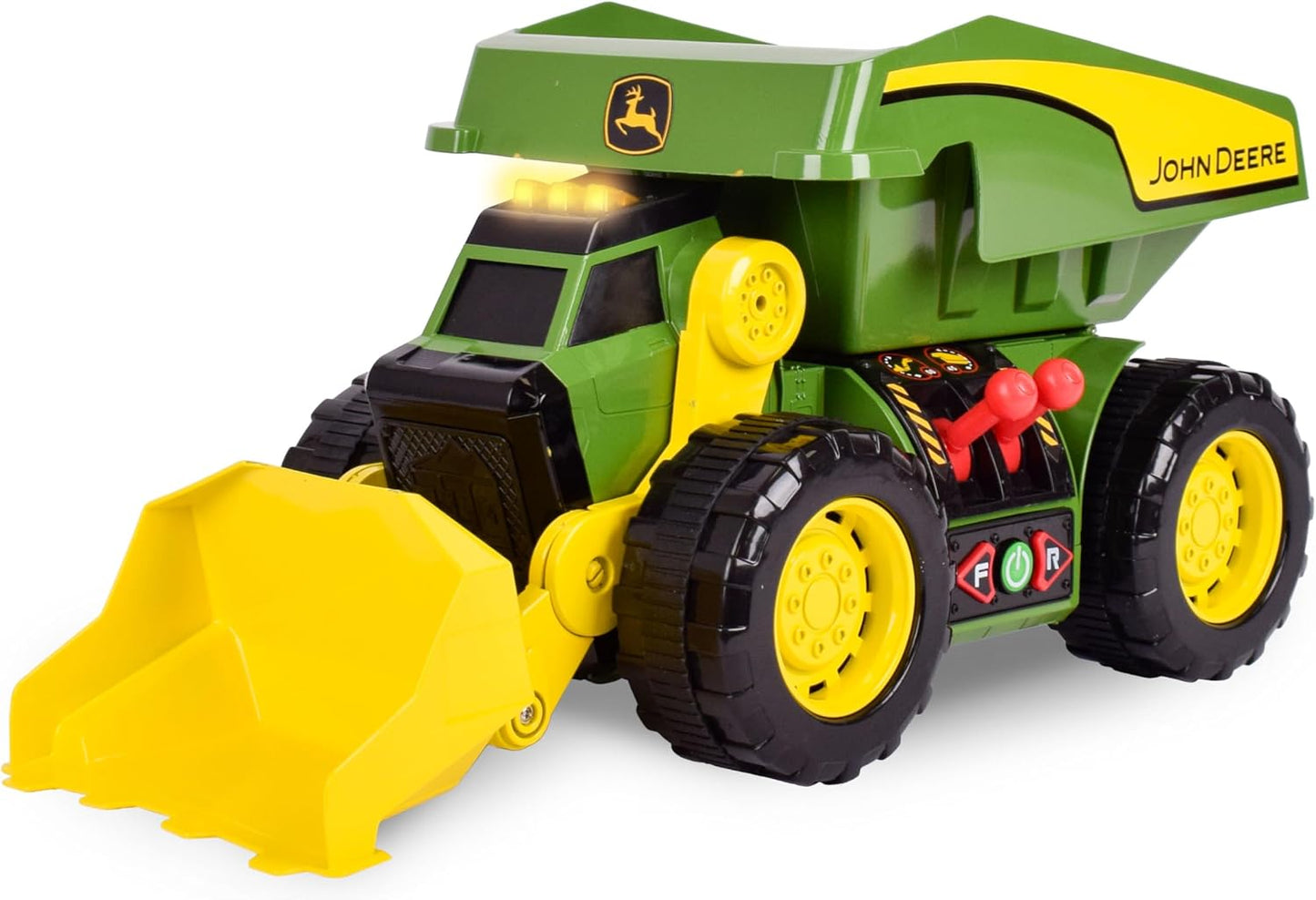 Excavadora motorizada 2en1 camión volquete niños