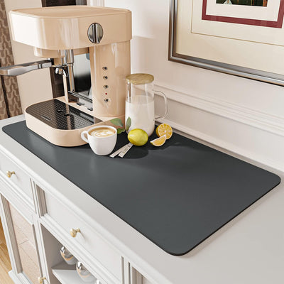 Alfombra cocina absorbente para secar platos y cafetera
