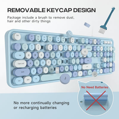 Teclado USB completo con numérico y soportes plegables