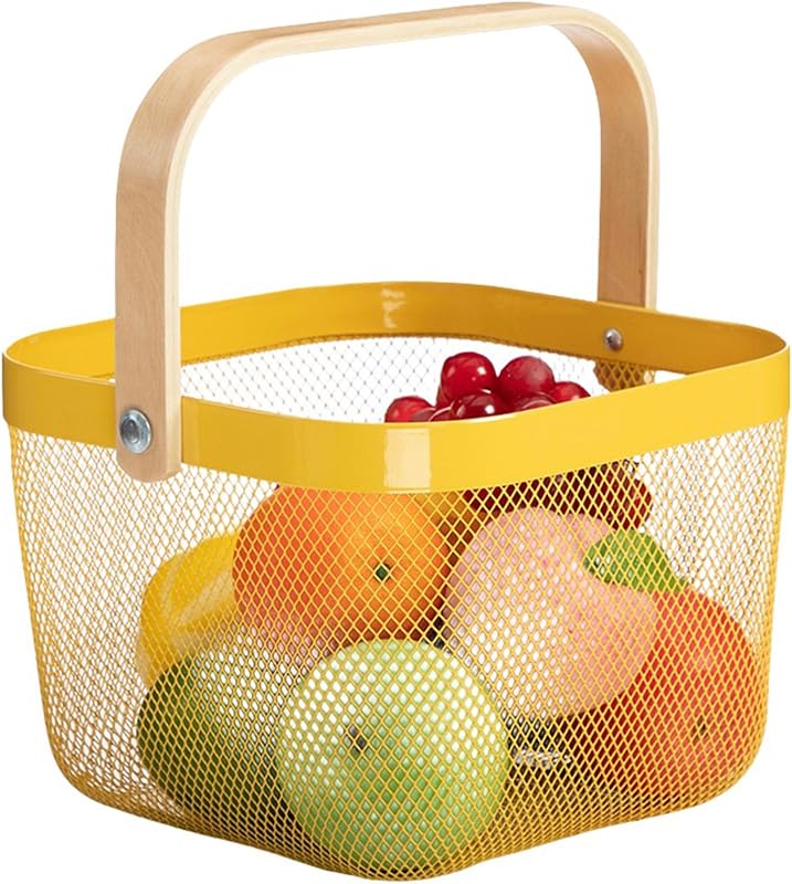 Cesta acero malla colgante cocina baño picnic