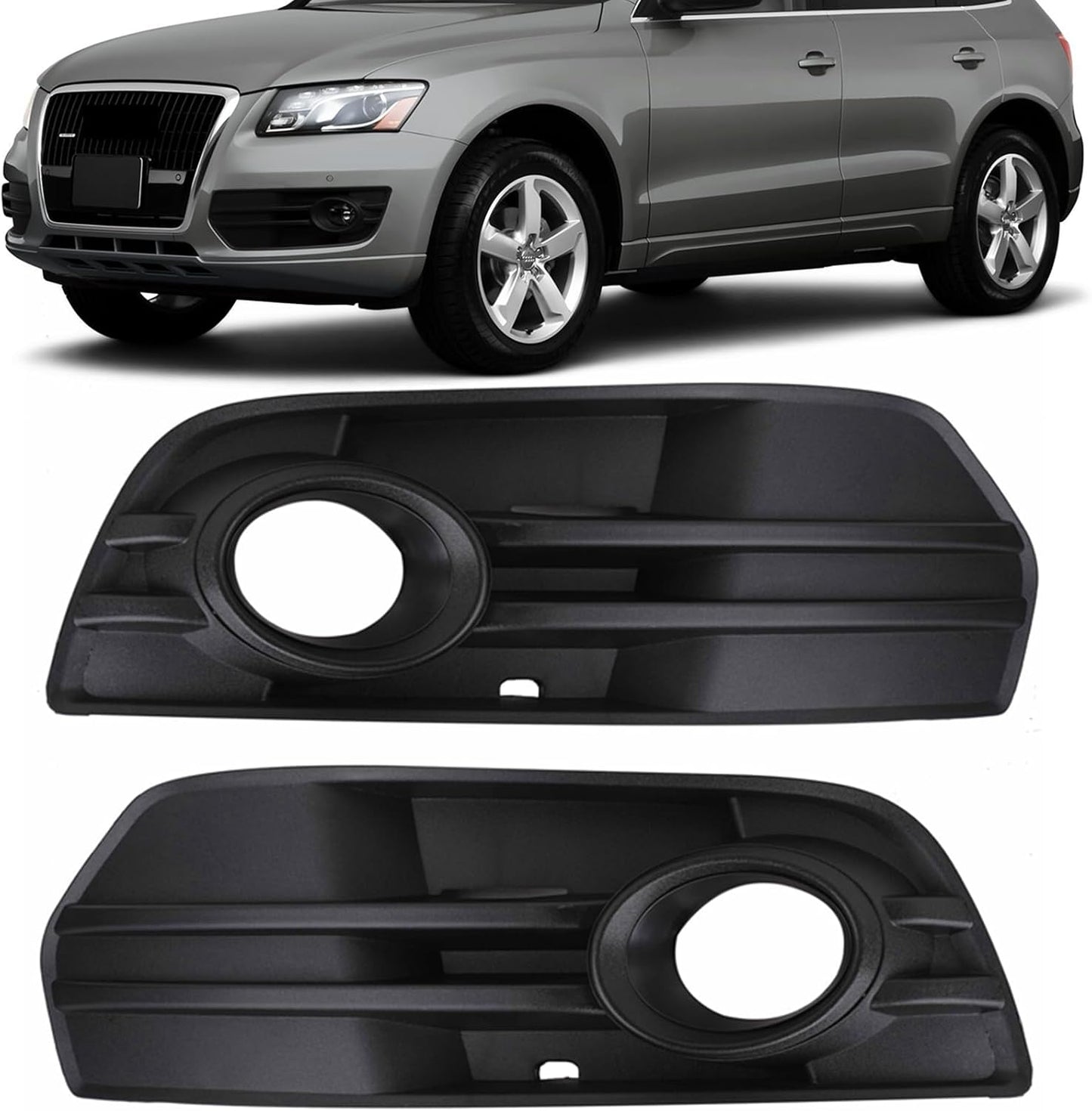 Cubiertas lámpara antiniebla Audi Q5 09-12 negro