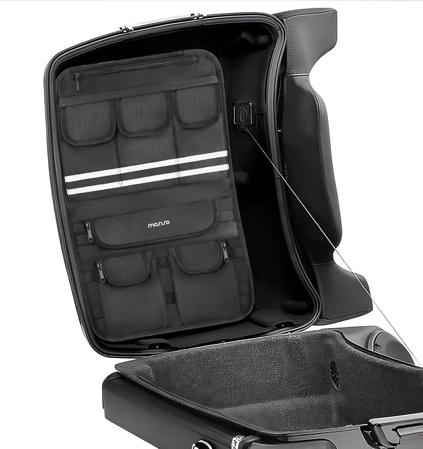 Pack 8 Bolsillos Organiz. Maletero Harley Touring Negro