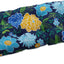 Cojín floral sofá 19x44" resistente azul/amarillo