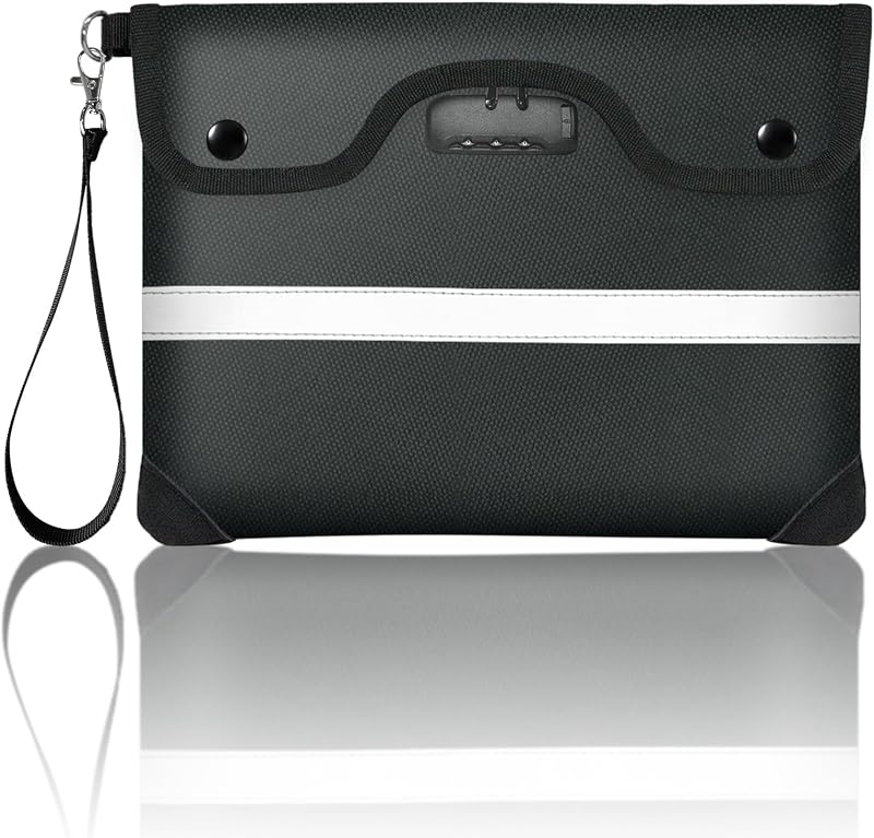 Bolsa documentos ignífuga 6200°F 11.4x8.3pulg con cremallera