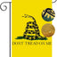 Bandera jardín doble cara 12x18" Don't Tread On Me