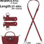 Bolso cuero correa ajustable reemplazo Le Pliage Mini Rojo Granada