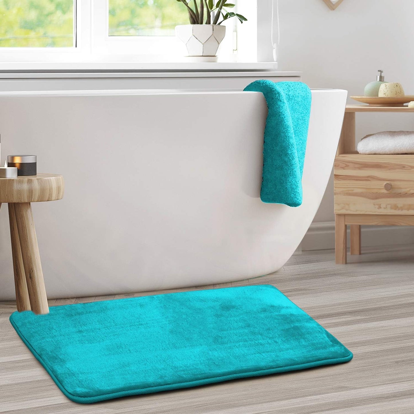 Tapete baño regadera gomaespuma negro antiderrapante