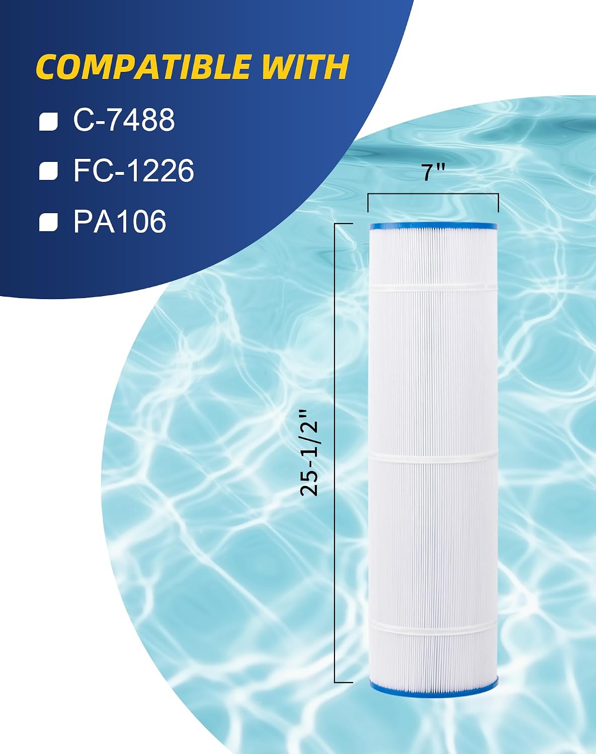 Cartucho filtro piscina 4 Pzas Unicel C-7488