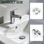 Tapa desbordamiento lavabo latón níquel cepillado set 2