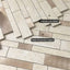 Adhesivos mosaico salpicadero cocina baño 10 hojas beige