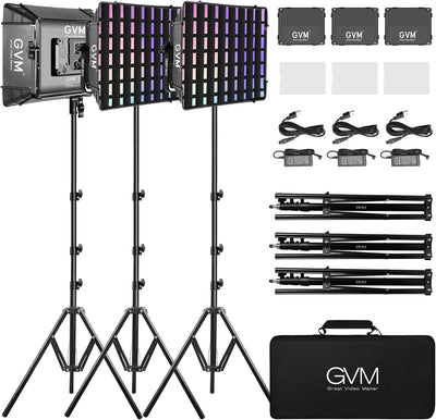 Luz LED RGB estudio 50W con control Bluetooth 18 escenas