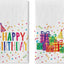 Juego de 2 paños de cocina con diseño feliz cumpleaños colorido