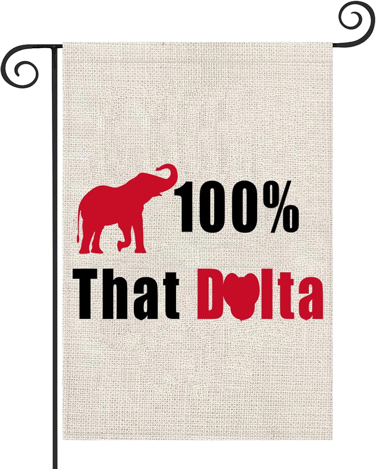Bandera jardín That Del*a Sisters Sorority elefante