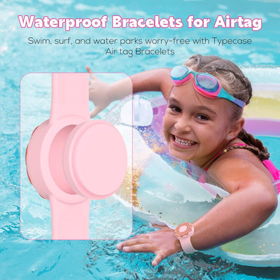 Pulseras impermeables para niños con soporte Airtag