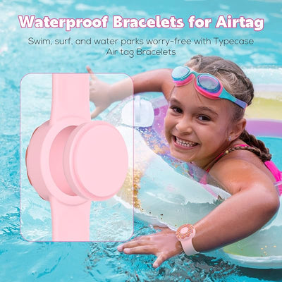 Pulseras impermeables para niños con soporte Airtag