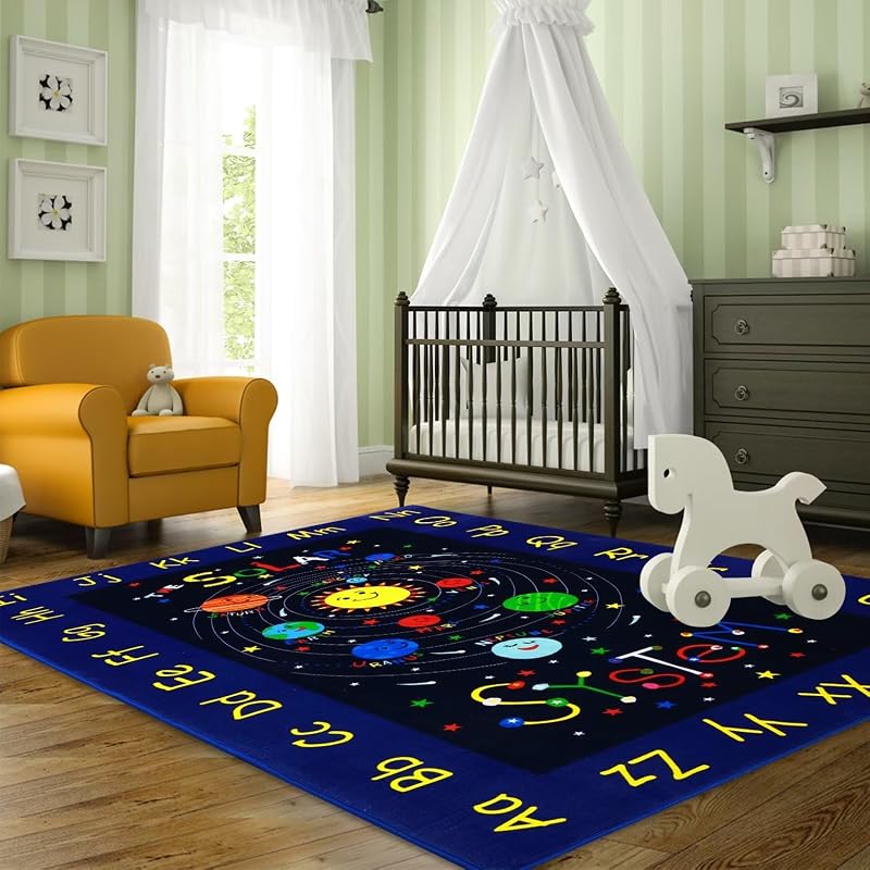 Alfombra infantil 8x10ft educativa para dormitorio y set