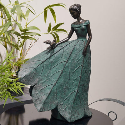 Estatuas hadas decoración hogar jardín rústico