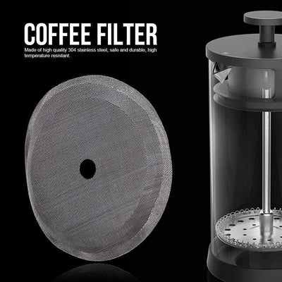 5 Pzas Filtro Cafetera Acero Inox 3" Universal