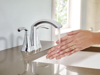Llaves baño arco alto 6172BN Glyde níquel cepillado