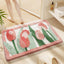 Alfombra baño tulipán antiderrap 30x17pulg