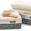 Cesta mimbre decorativa para baño y sala de estar set 2