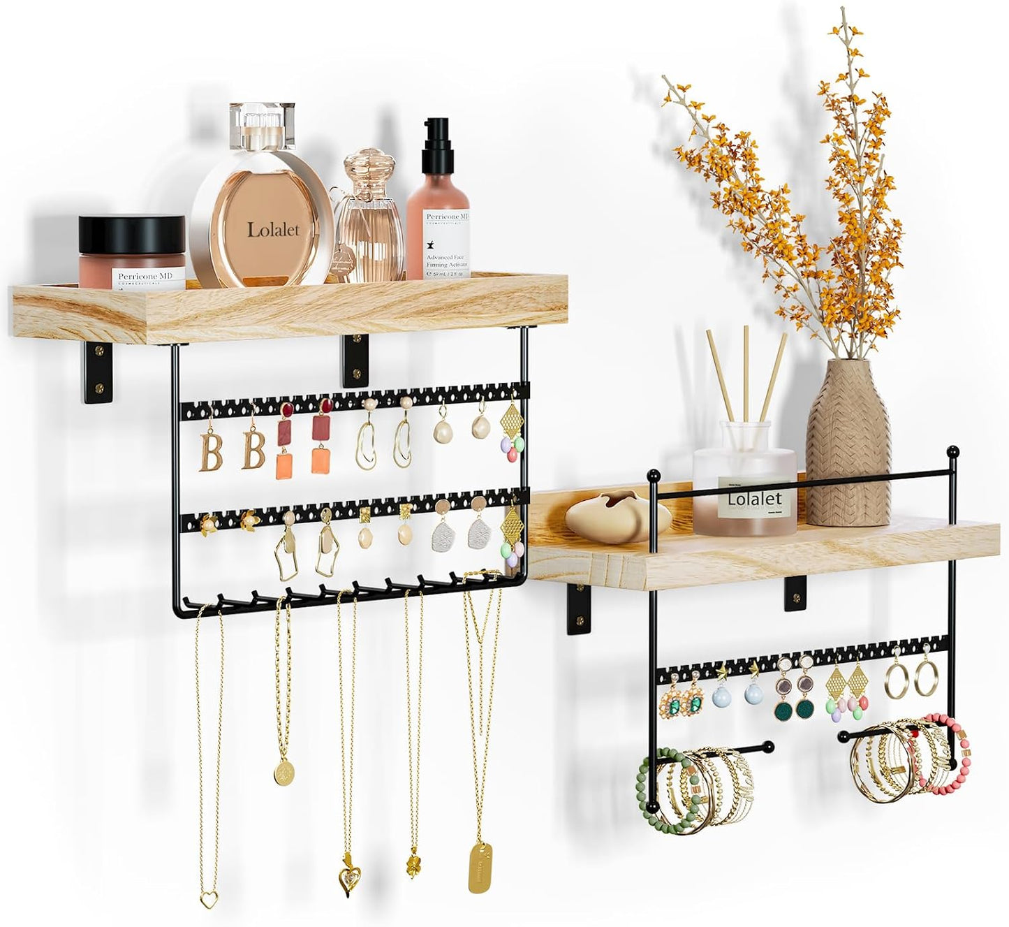 Organiz. joyas colgante pared set 2