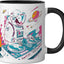 Taza Cerámica Artemis Astronauta Negro/Blanco