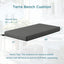 Cojín banco exterior 36x18pulg doble impermeable gris