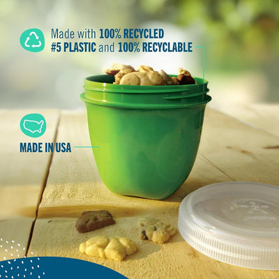 Set 12 Almacenamiento Alimentos 8oz Amarillo