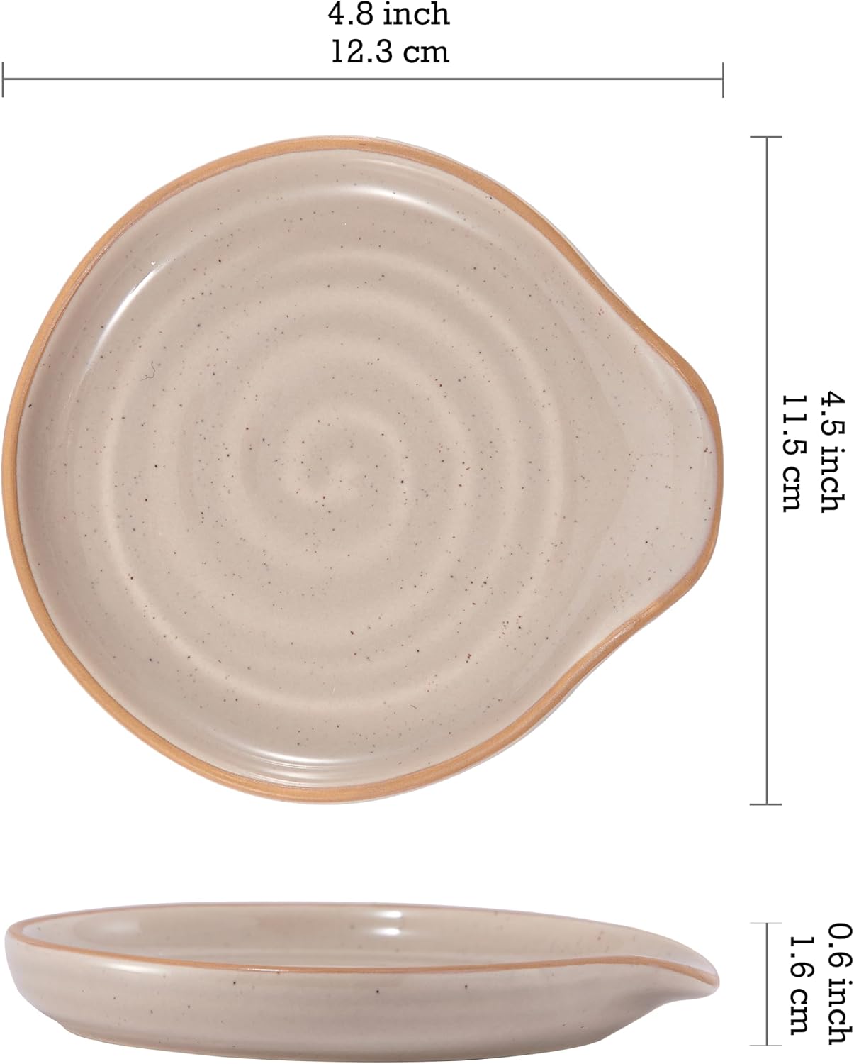 2 Pzas Soporte Cucharas Beige para Microondas